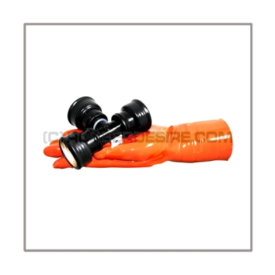 Gasmask-t-joint T-FEMALE with gasmask-connector-threads 3 x female plus a lockable breathing reduction vent